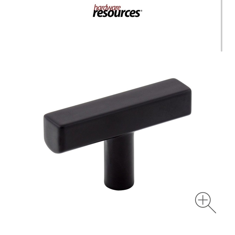 NEW Matte Black T Knob Drawer or Door Pulls Hardware - Set of 11 Eleven